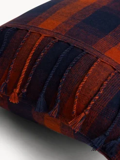 coincasa Cuscini|Cuscini Divano|Cuscino 35x50 cm in cotone check Blu