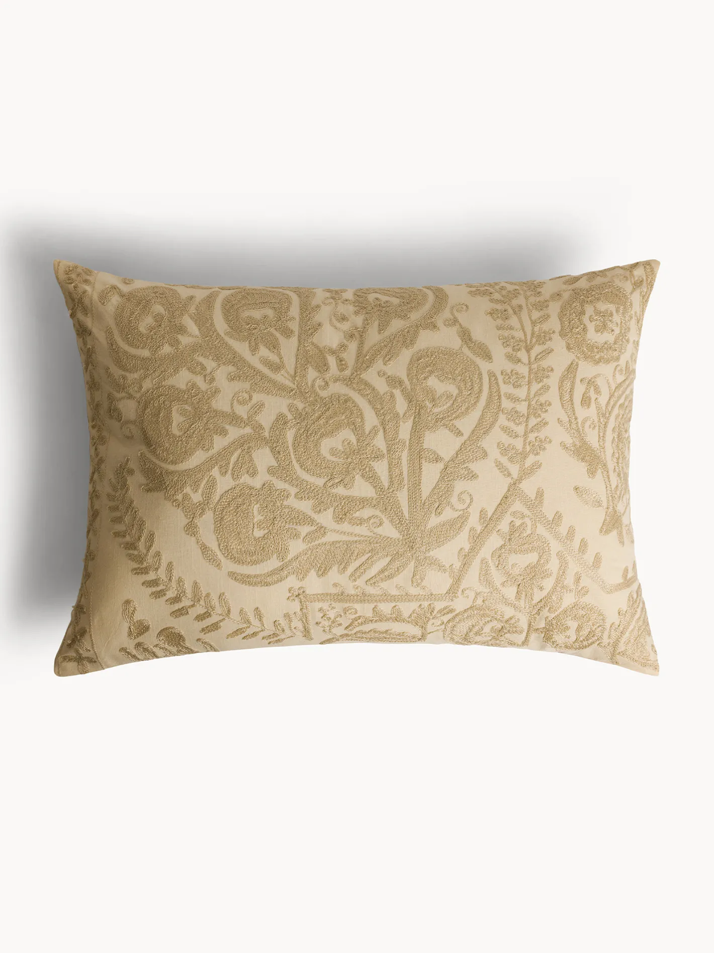 coincasa Cuscini|Cuscini Divano|Cuscino 35x50 cm in cotone con ricamo etnico Beige