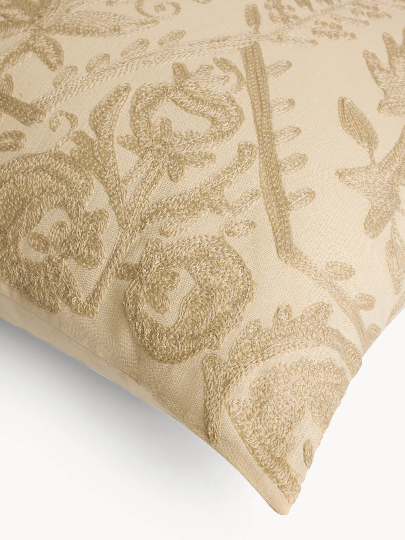 coincasa Cuscini|Cuscini Divano|Cuscino 35x50 cm in cotone con ricamo etnico Beige