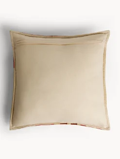 coincasa Cuscini|Cuscini Divano|Cuscino 45x45 cm in cotone con ricamo geometrico Rosso