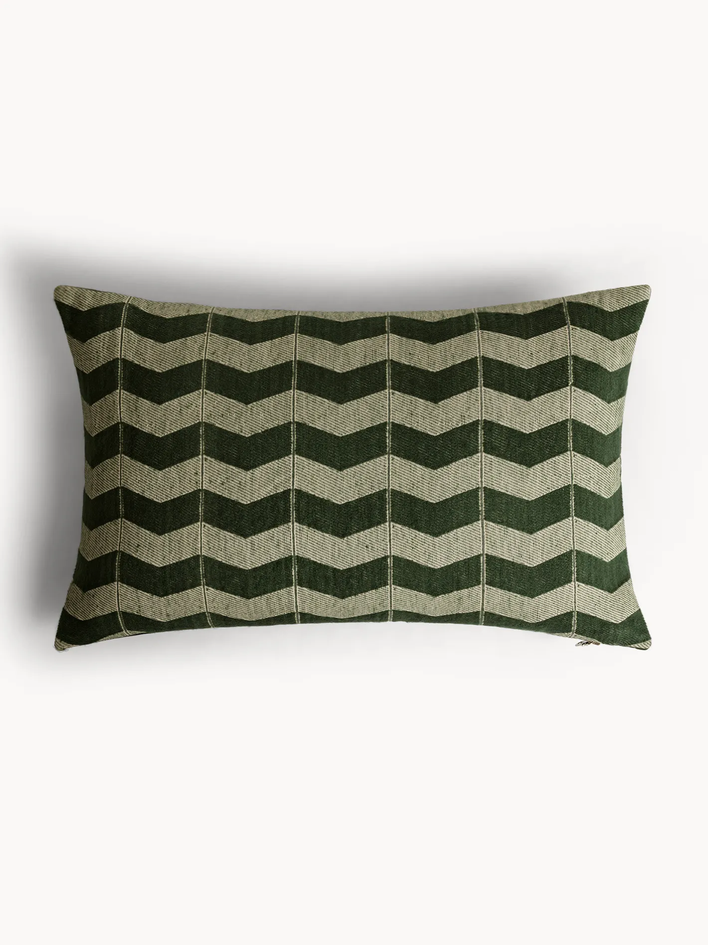 coincasa Cuscini|Cuscini Divano|Cuscino 35x55 cm in mohair righe zigzag Verde