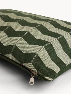 coincasa Cuscini|Cuscini Divano|Cuscino 35x55 cm in mohair righe zigzag Verde