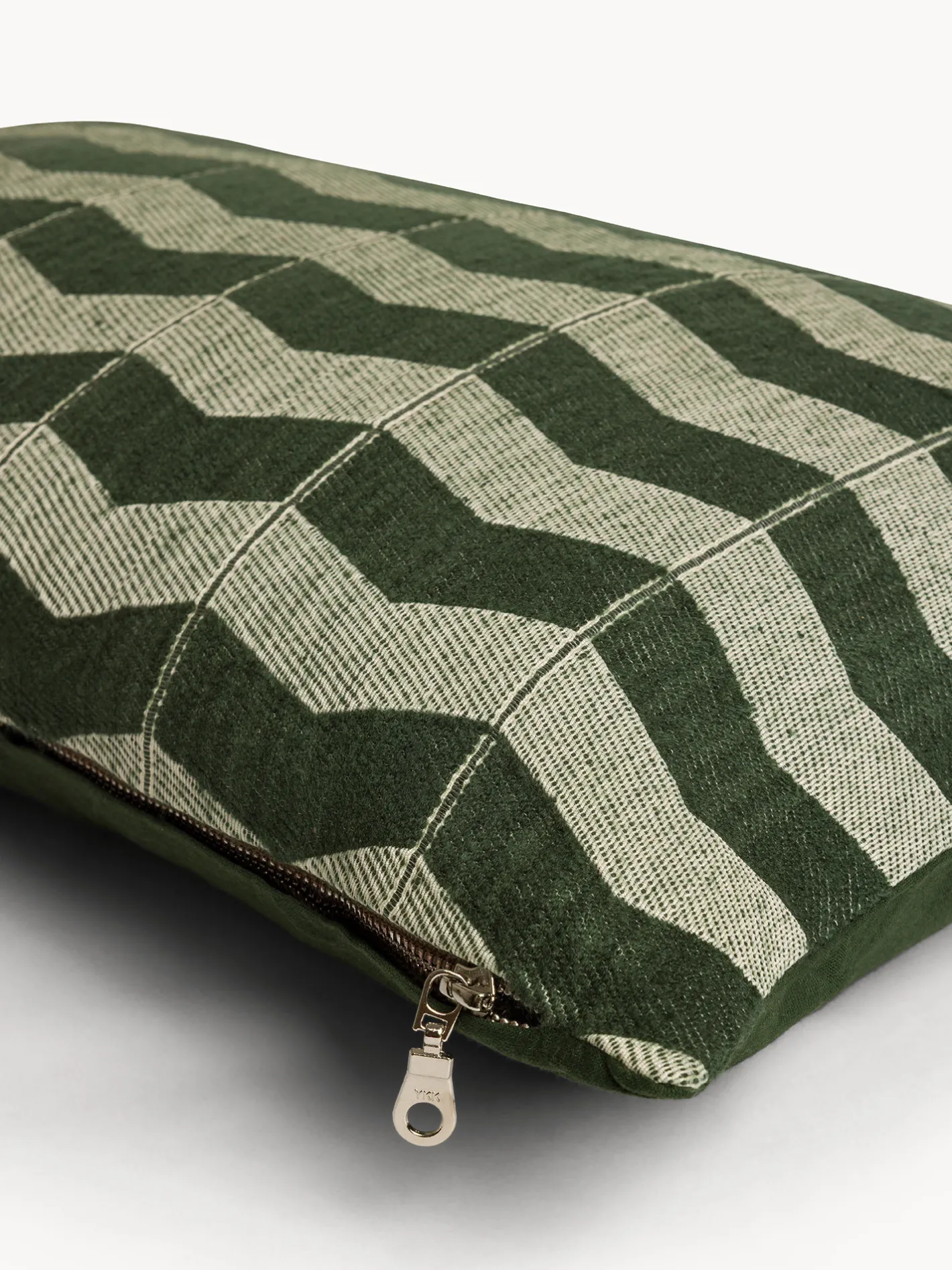 coincasa Cuscini|Cuscini Divano|Cuscino 35x55 cm in mohair righe zigzag Verde