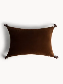 coincasa Cuscini|Cuscini Divano|Cuscino 35x50 cm in velluto con applicazioni Marrone