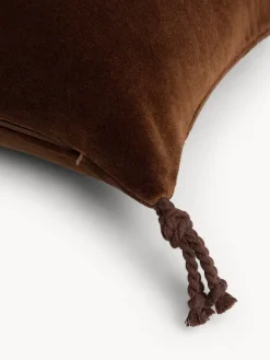 coincasa Cuscini|Cuscini Divano|Cuscino 35x50 cm in velluto con applicazioni Marrone