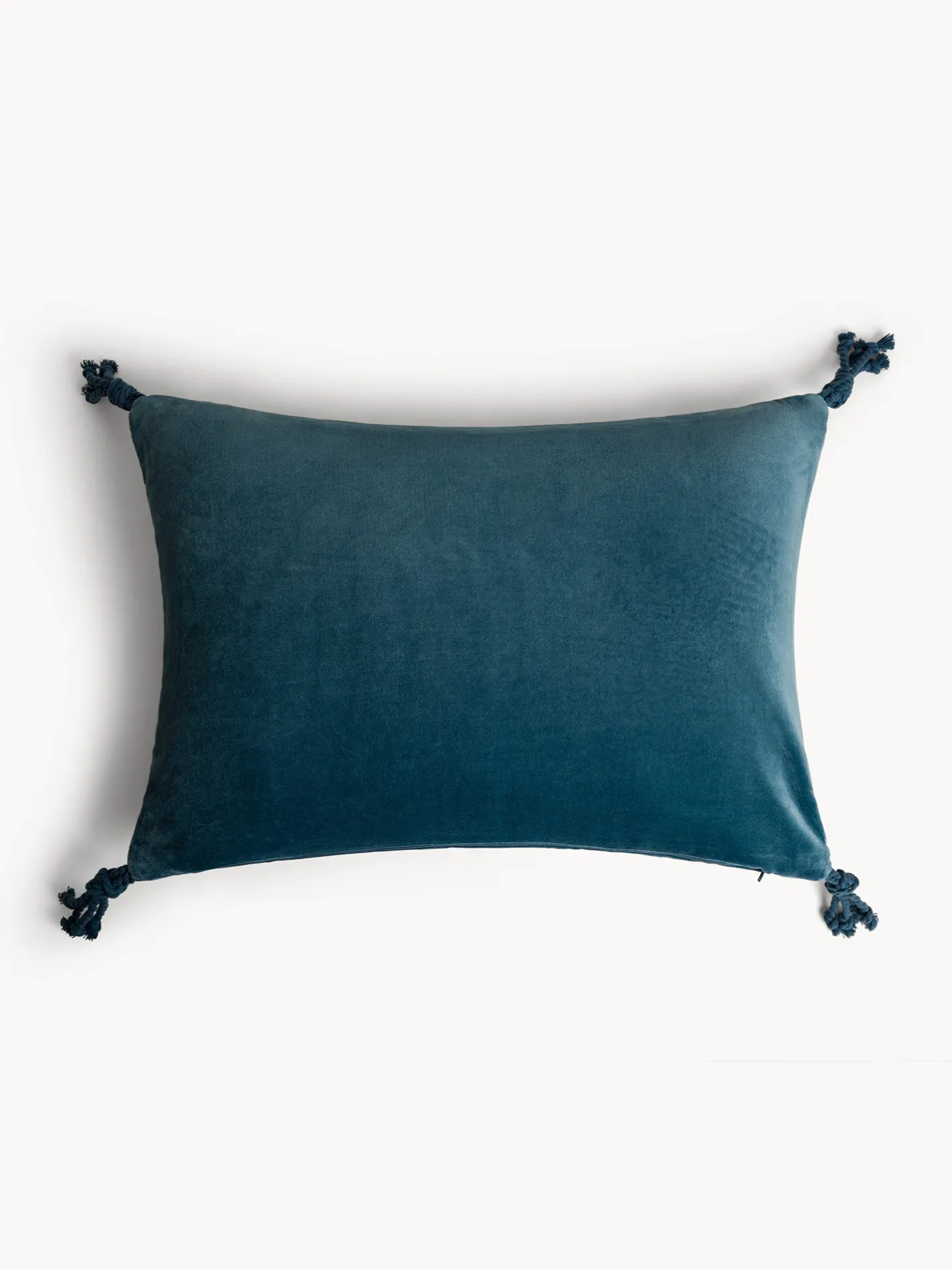 coincasa Cuscini|Cuscini Divano|Cuscino 35x50 cm in velluto con applicazioni Blu avio