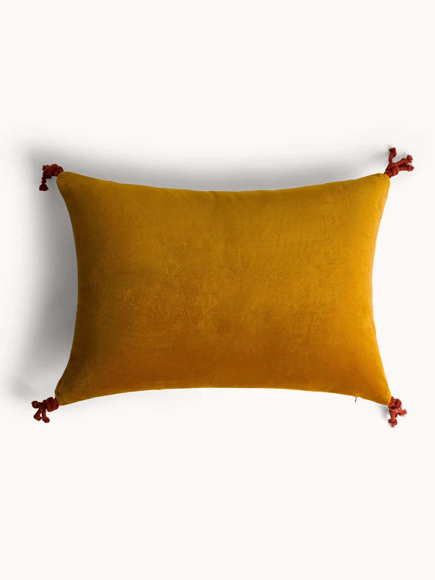 coincasa Cuscini|Cuscini Divano|Cuscino 35x50 cm in velluto con applicazioni Giallo ocra
