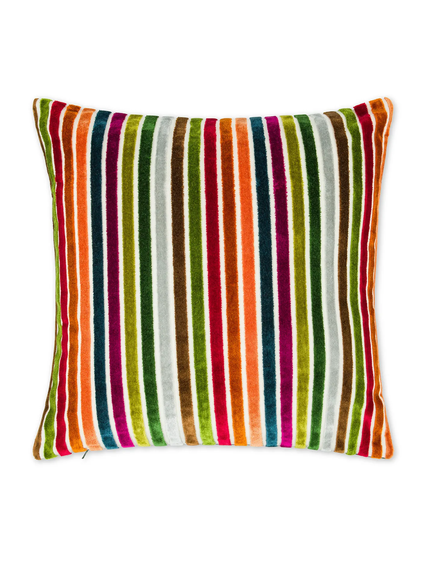 coincasa Cuscini Divano|Cuscini|Cuscino 43x43 cm in velluto jacquard a righe Multicolor