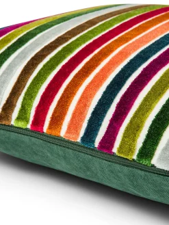 coincasa Cuscini Divano|Cuscini|Cuscino 43x43 cm in velluto jacquard a righe Multicolor