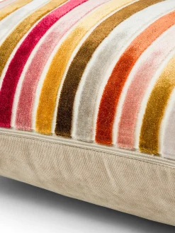 coincasa Cuscini|Cuscini Divano|Cuscino 43x43 cm in velluto jacquard a righe Grigio