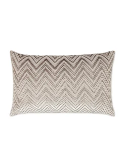 coincasa Cuscini|Cuscini Divano|Cuscino 35x55 cm in velluto jacquard motivo geometrico Beige