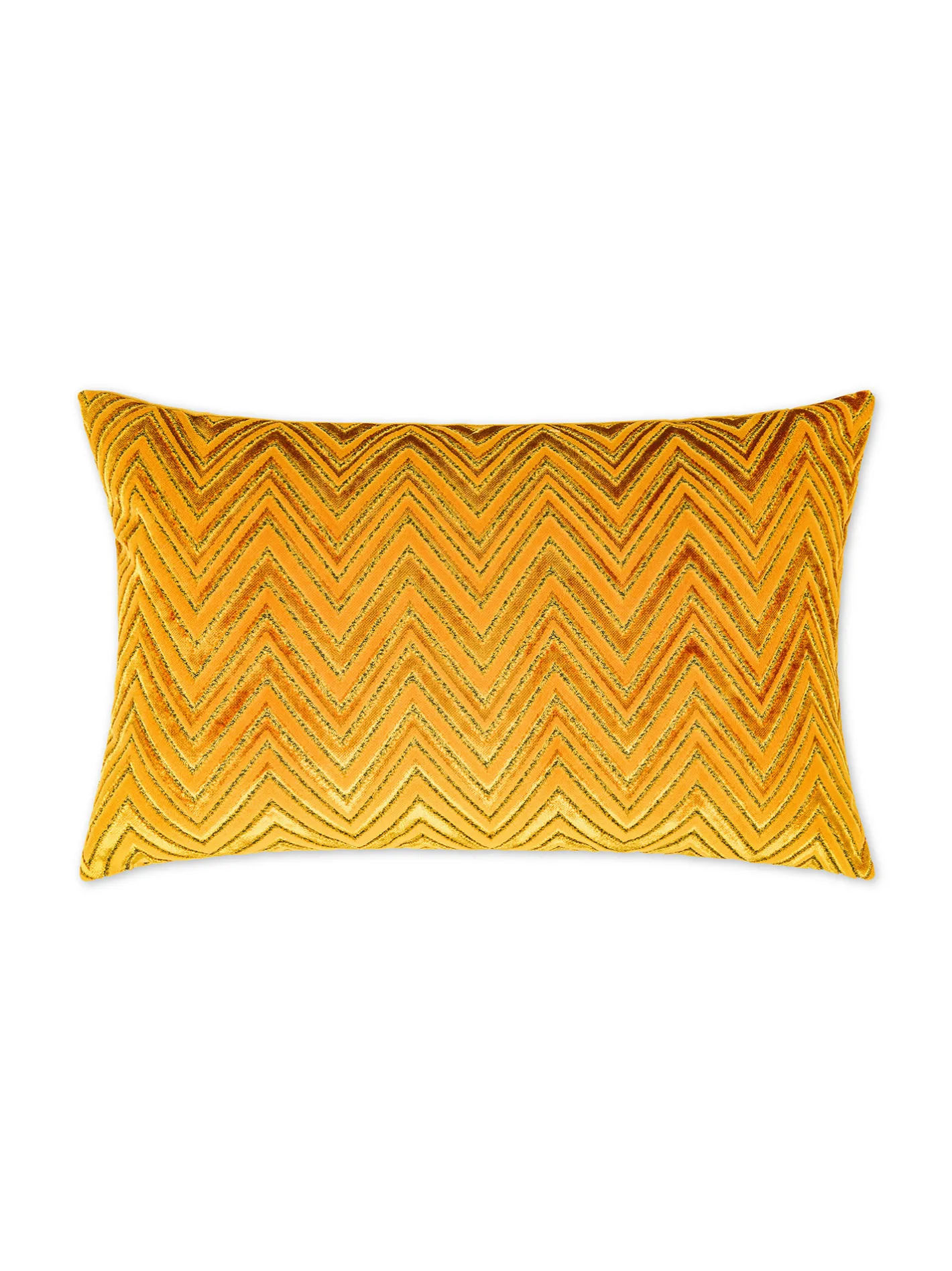 coincasa Cuscini|Cuscini Divano|Cuscino 35x55 cm in velluto jacquard motivo geometrico Giallo ocra