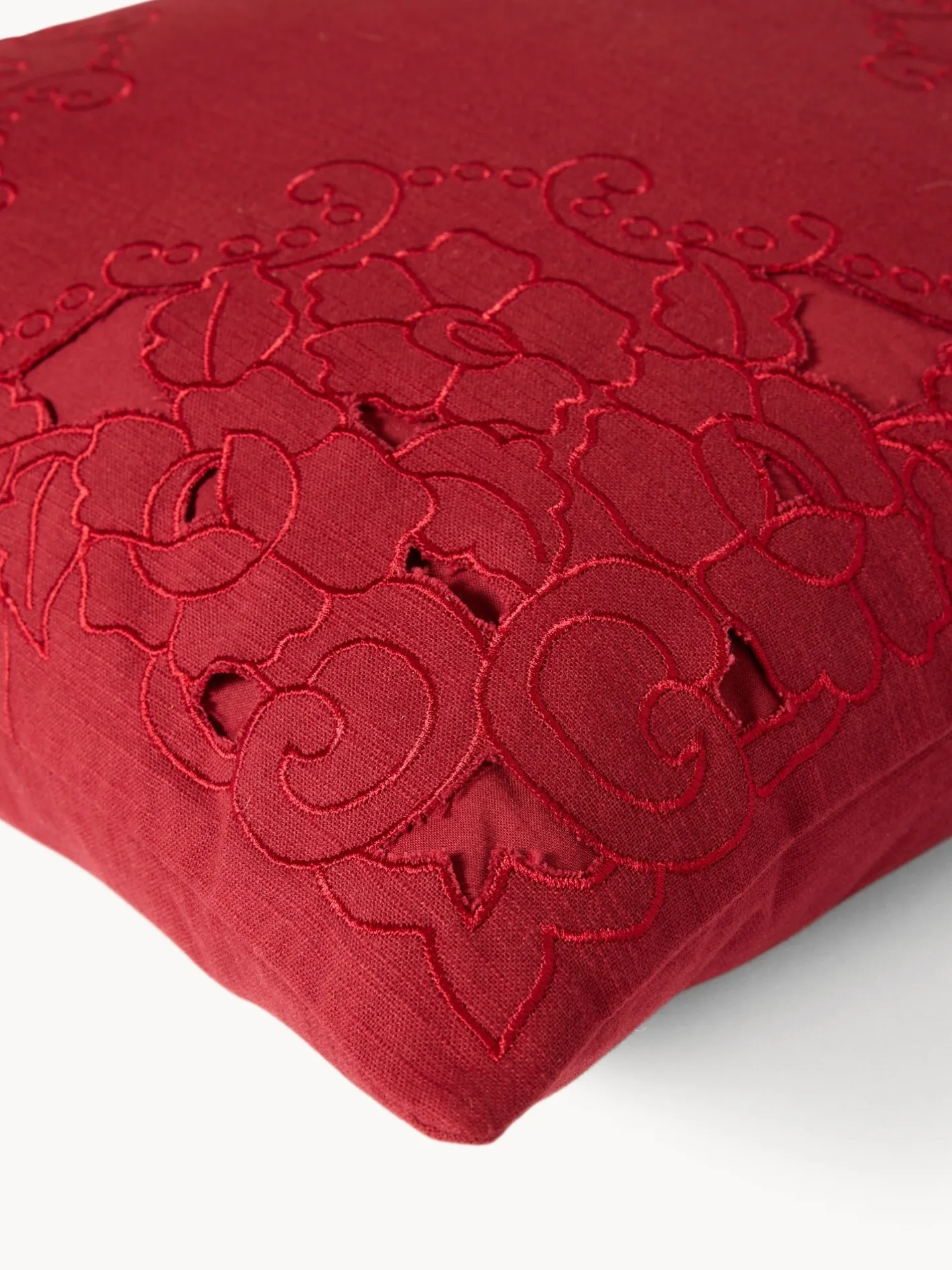 coincasa Cuscini Divano|Cuscini Natalizi|Cuscino 45x45 cm intagli laser Rosso