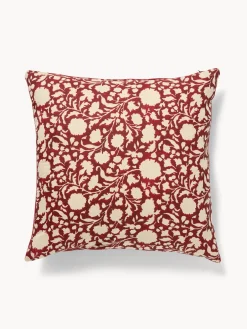 coincasa Cuscini Divano|Cuscini Natalizi|Cuscino 60x60 con stampa floreale Rosso