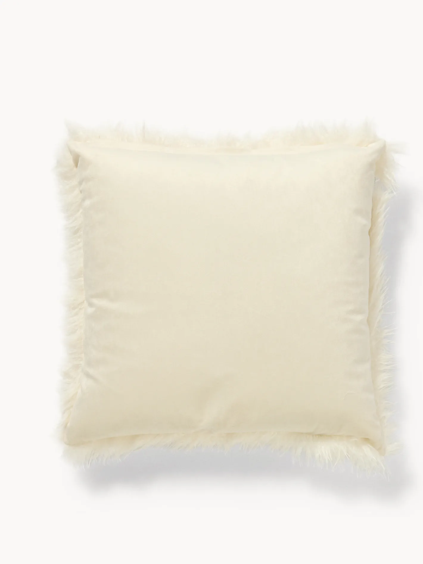 coincasa Cuscini Divano|Cuscini Natalizi|Cuscino 45x45 effetto pelliccia Bianco