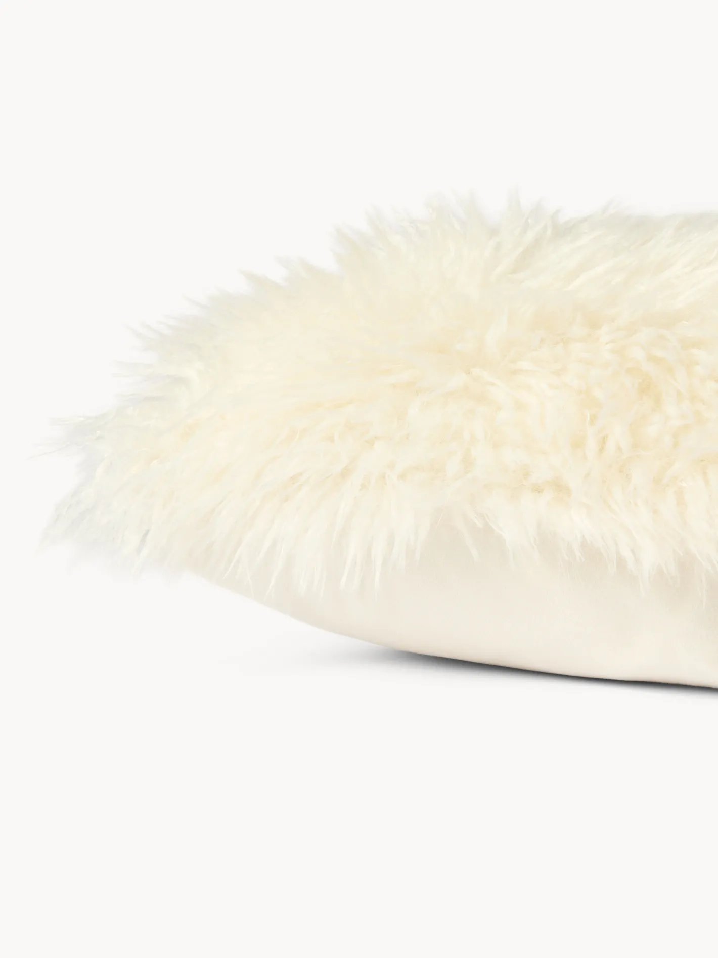 coincasa Cuscini Divano|Cuscini Natalizi|Cuscino 45x45 effetto pelliccia Bianco