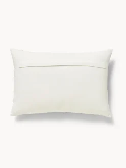 coincasa Cuscini Divano|Cuscini Natalizi|Cuscino 35x50 in cotone con ricamo floreale a catenella Rosso