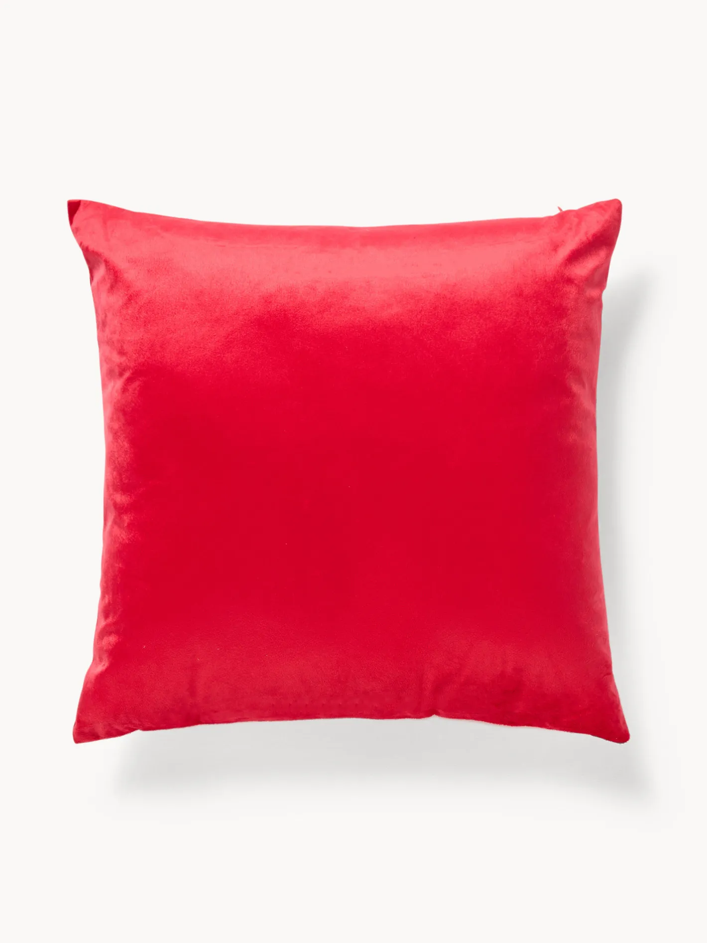 coincasa Cuscini Divano|Cuscini Natalizi|Cuscino 45x45 in velluto tinta unita Rosso