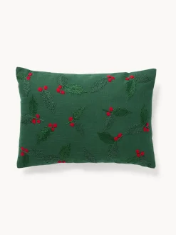 coincasa Cuscini Divano|Cuscini Natalizi|Cuscino 35x50 jacquard agrifolio Verde