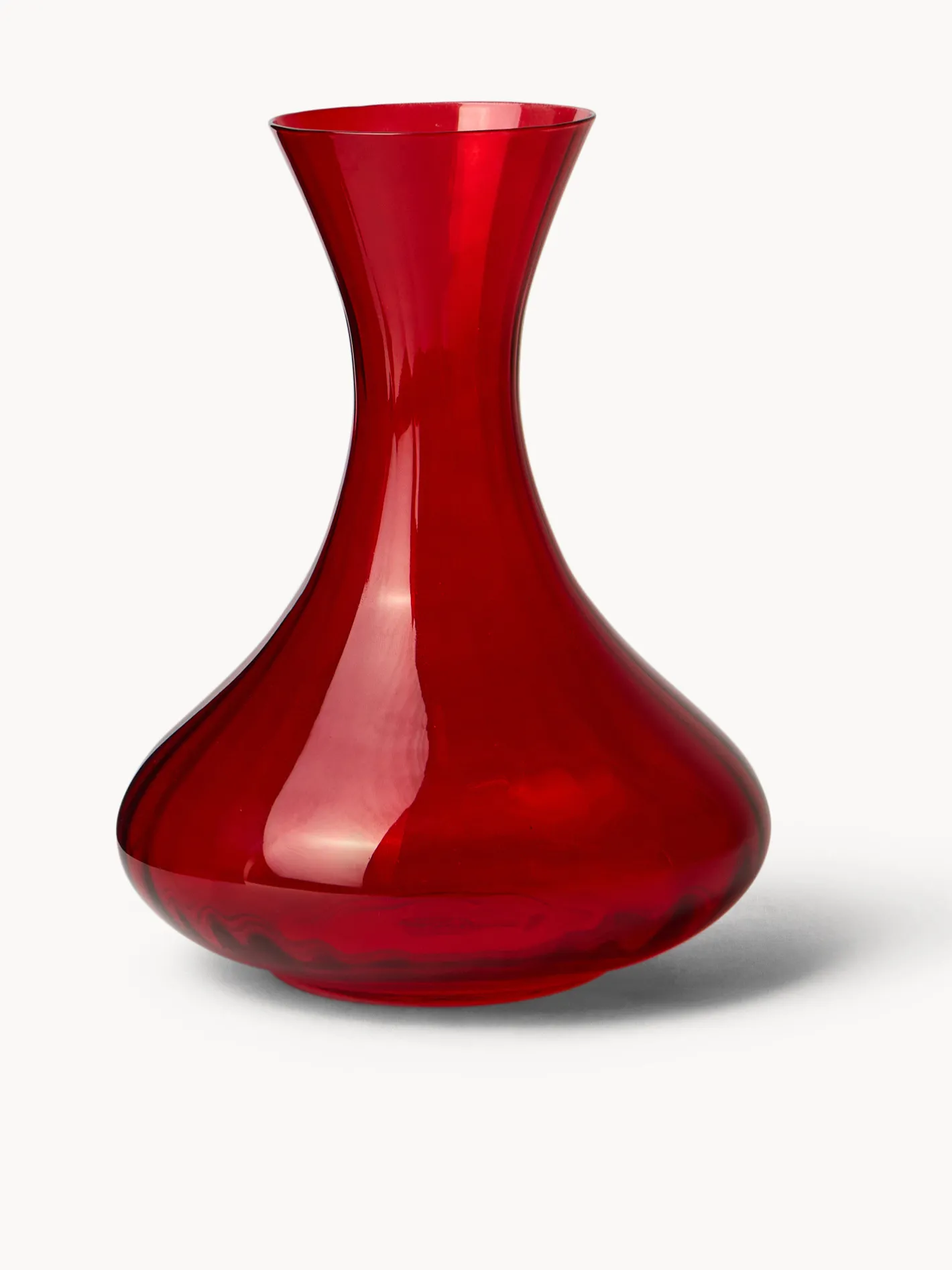 coincasa Caraffe E Decanter|Decanter in vetro spruzzato finitura optical Rosso
