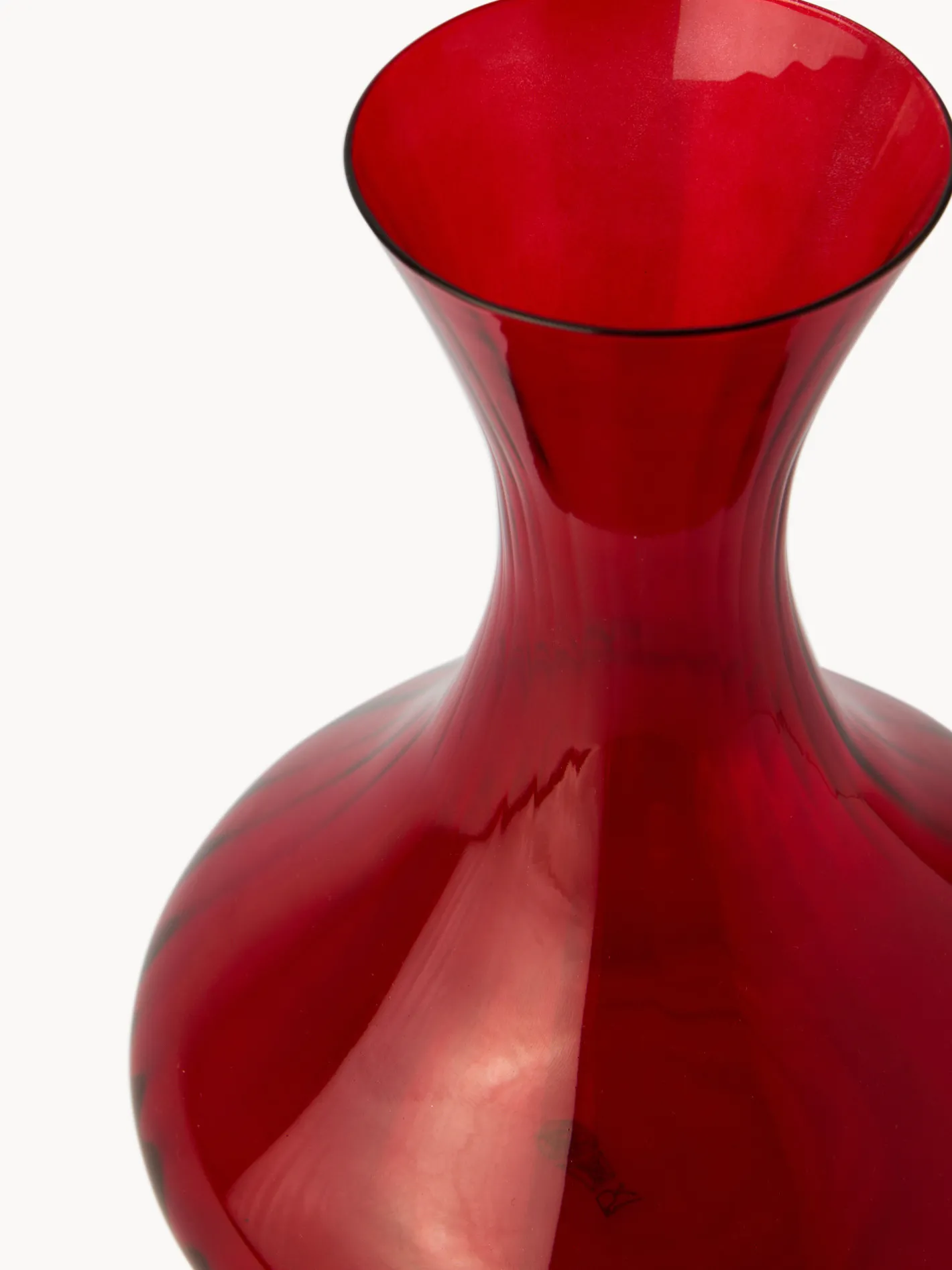 coincasa Caraffe E Decanter|Decanter in vetro spruzzato finitura optical Rosso