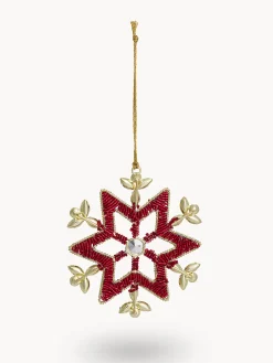 coincasa Altre Decorazioni|Decorazione per albero a forma di fiocco di neve in feltro Rosso