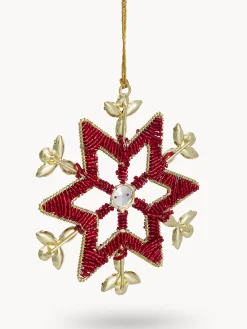 coincasa Altre Decorazioni|Decorazione per albero a forma di fiocco di neve in feltro Rosso