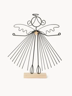 coincasa Altre Decorazioni|Decoro a forma di angelo in ferro Nero