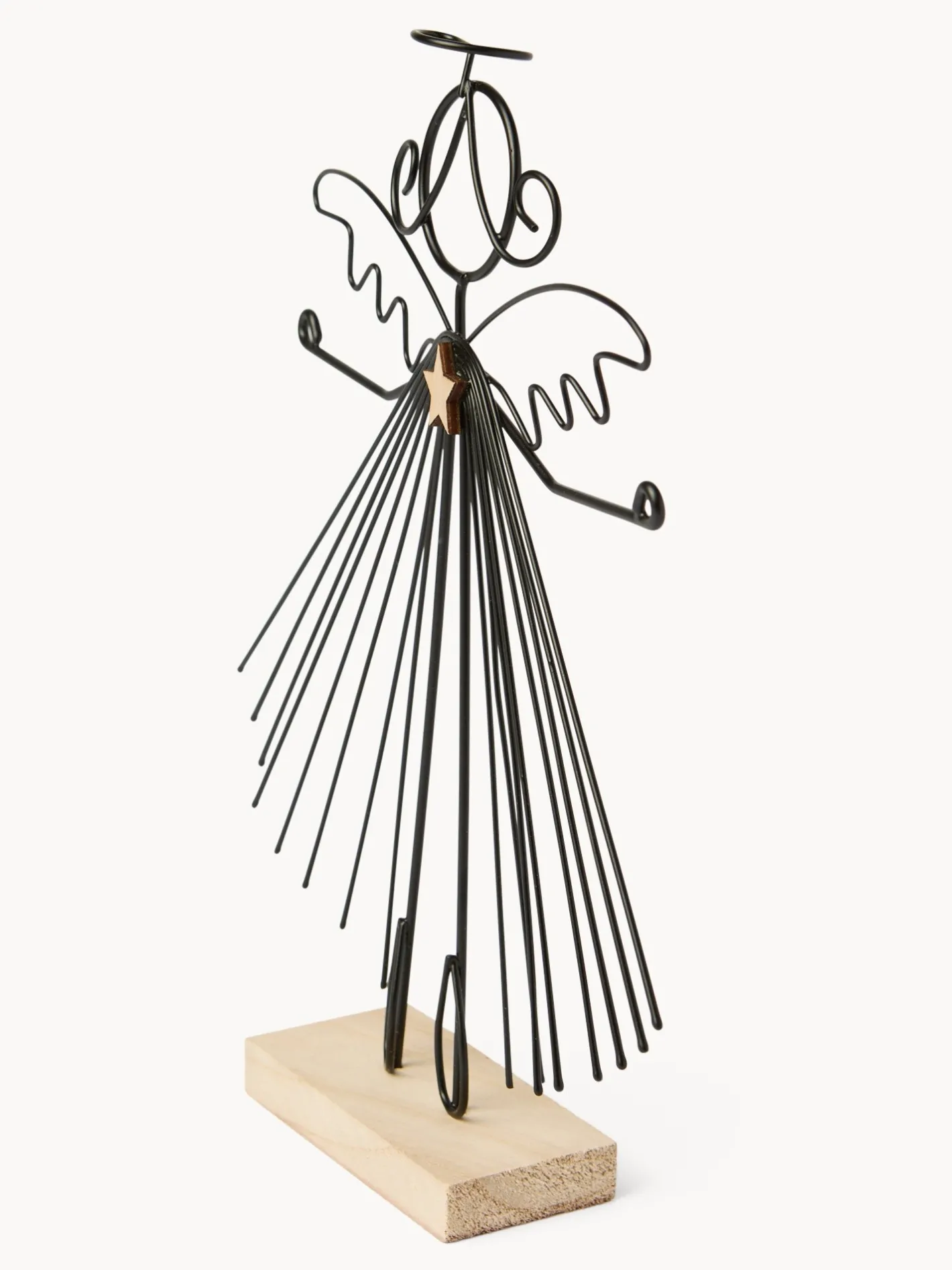 coincasa Altre Decorazioni|Decoro a forma di angelo in ferro Nero