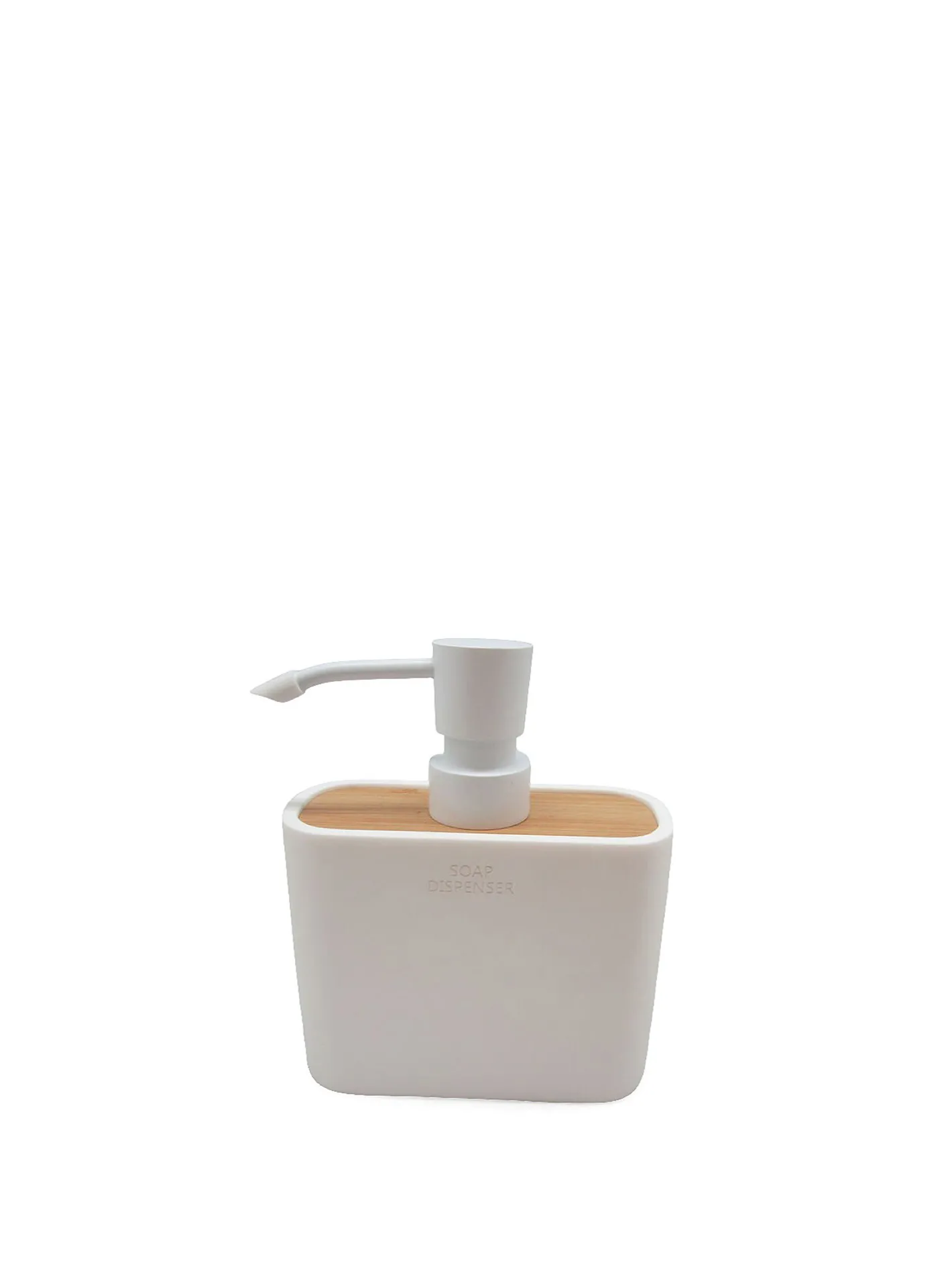 coincasa Accessori Bagno|Biancheria Bagno|Dispenser dettaglio in bamboo Linea Bianco