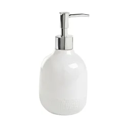 coincasa Accessori Bagno|Biancheria Bagno|Dispenser sapone ceramica Dots Bianco