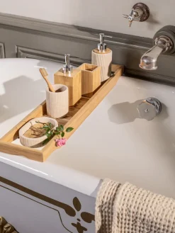 coincasa Accessori Bagno|Biancheria Bagno|Dispenser sapone in bamboo Beige