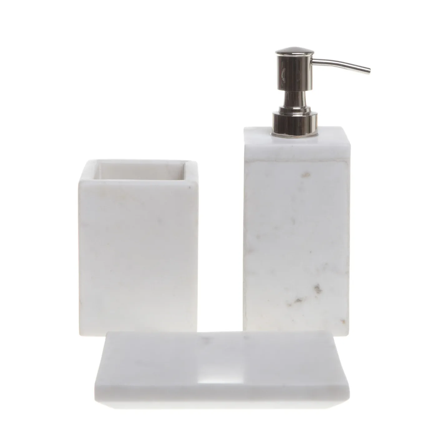 coincasa Accessori Bagno|Biancheria Bagno|Dispenser sapone Marmo Bianco