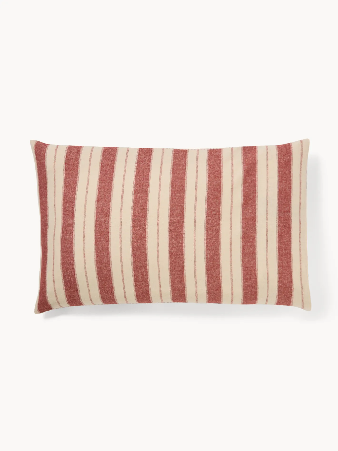 coincasa Federe E Copricuscini|Camera Da Letto|Federa in caldo cotone a righe Rosso