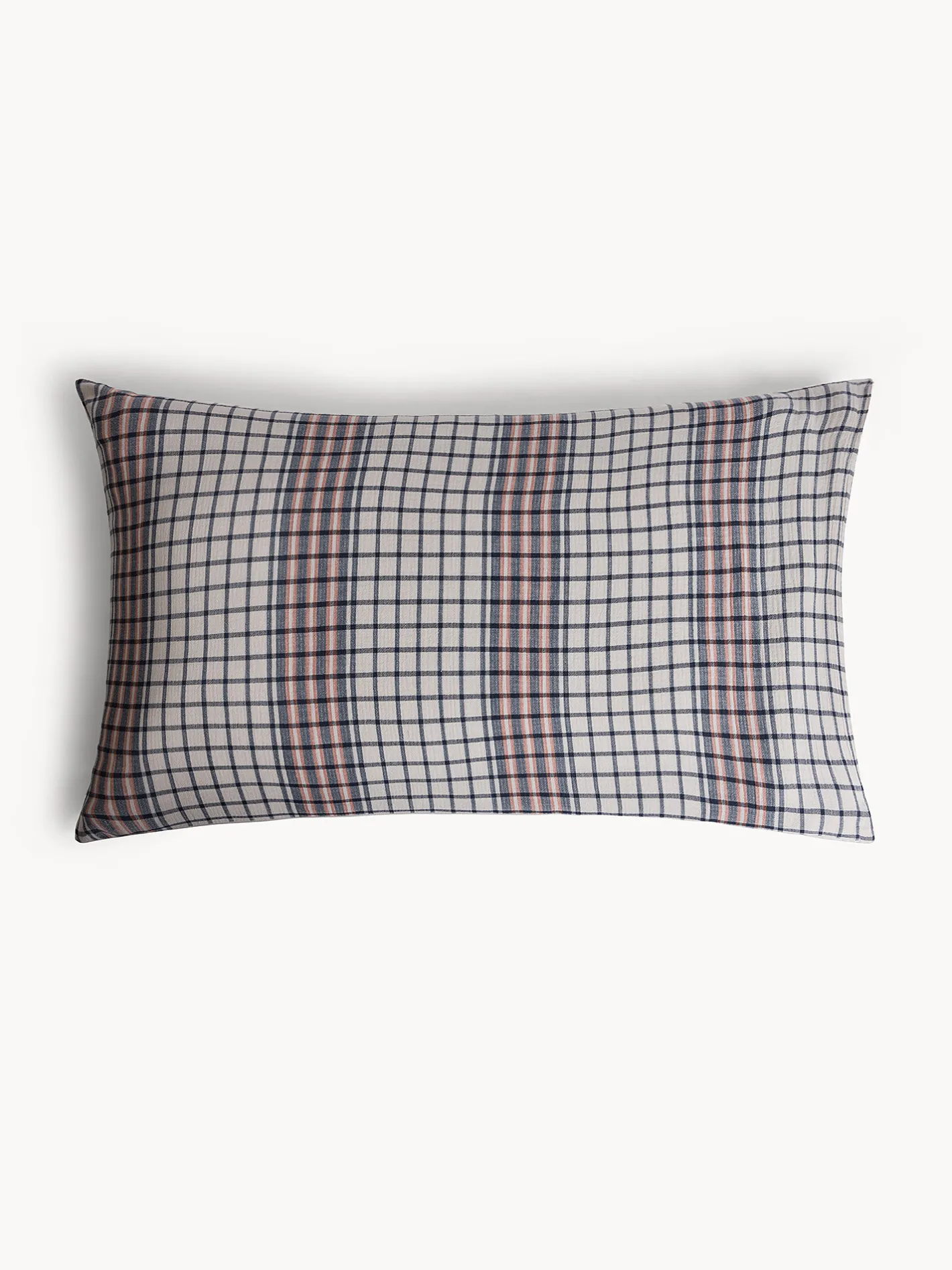 coincasa Biancheria Da Letto|Federe E Copricuscini|Federa in cotone lavato con lavorazione jacquard Multicolor