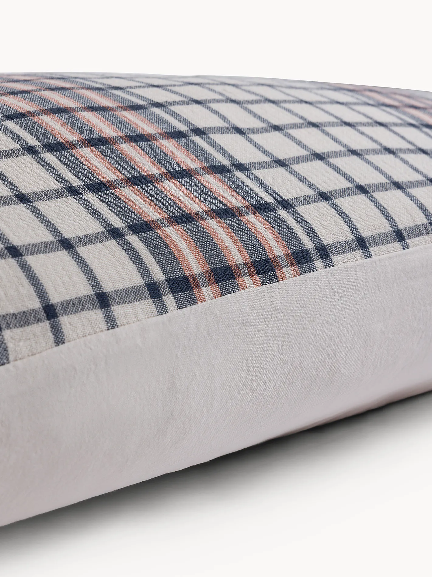 coincasa Biancheria Da Letto|Federe E Copricuscini|Federa in cotone lavato con lavorazione jacquard Multicolor