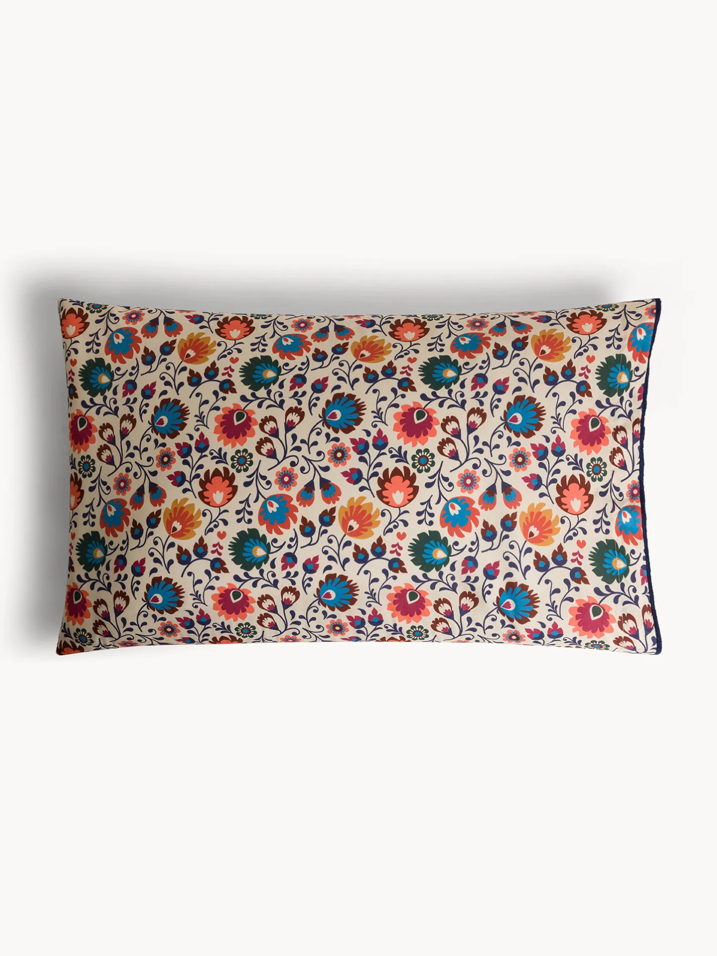 coincasa Biancheria Da Letto|Federe E Copricuscini|Federa in cotone lavato stampa floreale Multicolor