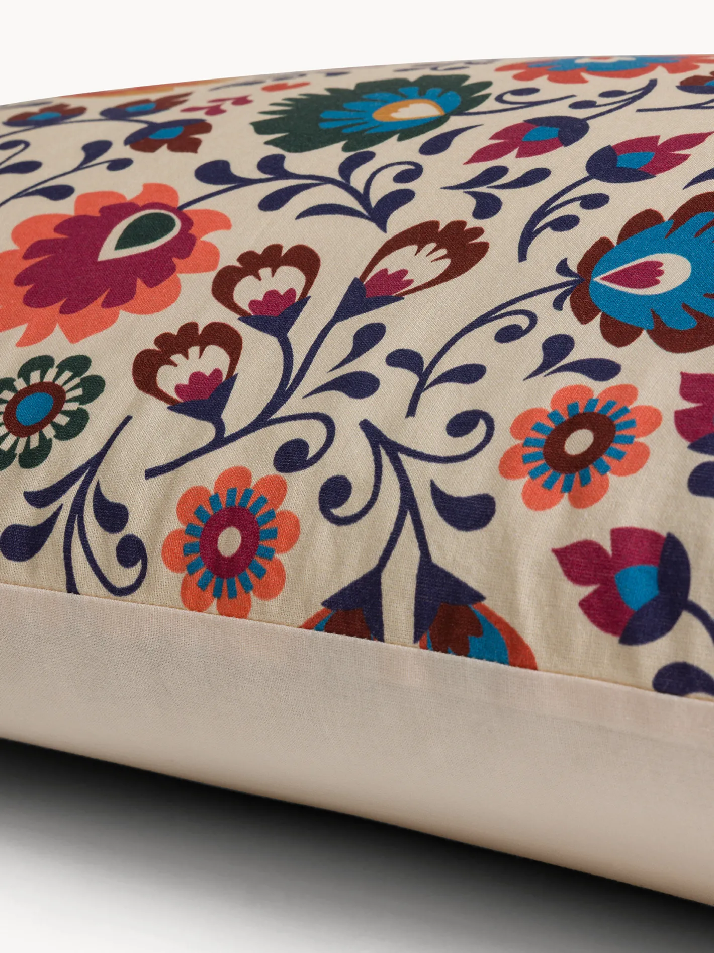 coincasa Biancheria Da Letto|Federe E Copricuscini|Federa in cotone lavato stampa floreale Multicolor