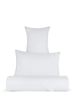 coincasa Biancheria Da Letto|Federe E Copricuscini|Federa in cotone percalle jacquard Portofino Bianco