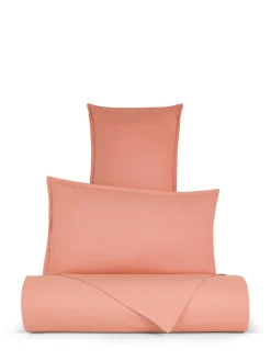 coincasa Biancheria Da Letto|Federe E Copricuscini|Federa in cotone percalle Zefiro Rosa
