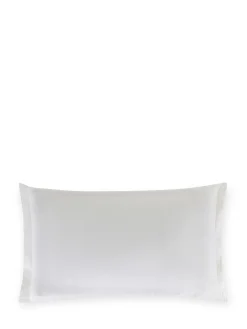 coincasa Biancheria Da Letto|Federe E Copricuscini|Federa in lino e cotone tinta unita Zefiro Bianco