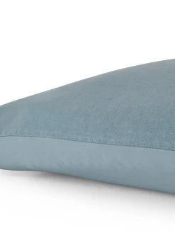 coincasa Biancheria Da Letto|Federe E Copricuscini|Federa in lino e cotone tinta unita Zefiro Blu