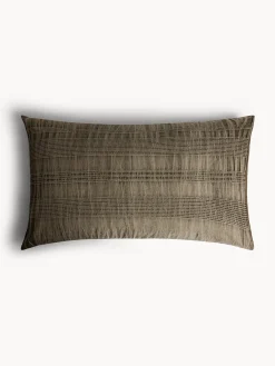 coincasa Biancheria Da Letto|Federe E Copricuscini|Federa in puro cotone lavato con lavorazione waffle Grigio chiaro