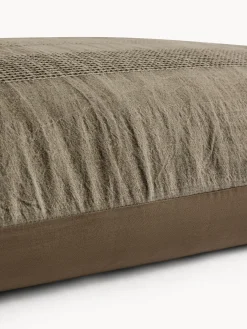 coincasa Biancheria Da Letto|Federe E Copricuscini|Federa in puro cotone lavato con lavorazione waffle Grigio chiaro