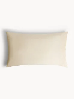 coincasa Biancheria Da Letto|Federe E Copricuscini|Federa in puro cotone lavato con ricamo Bianco