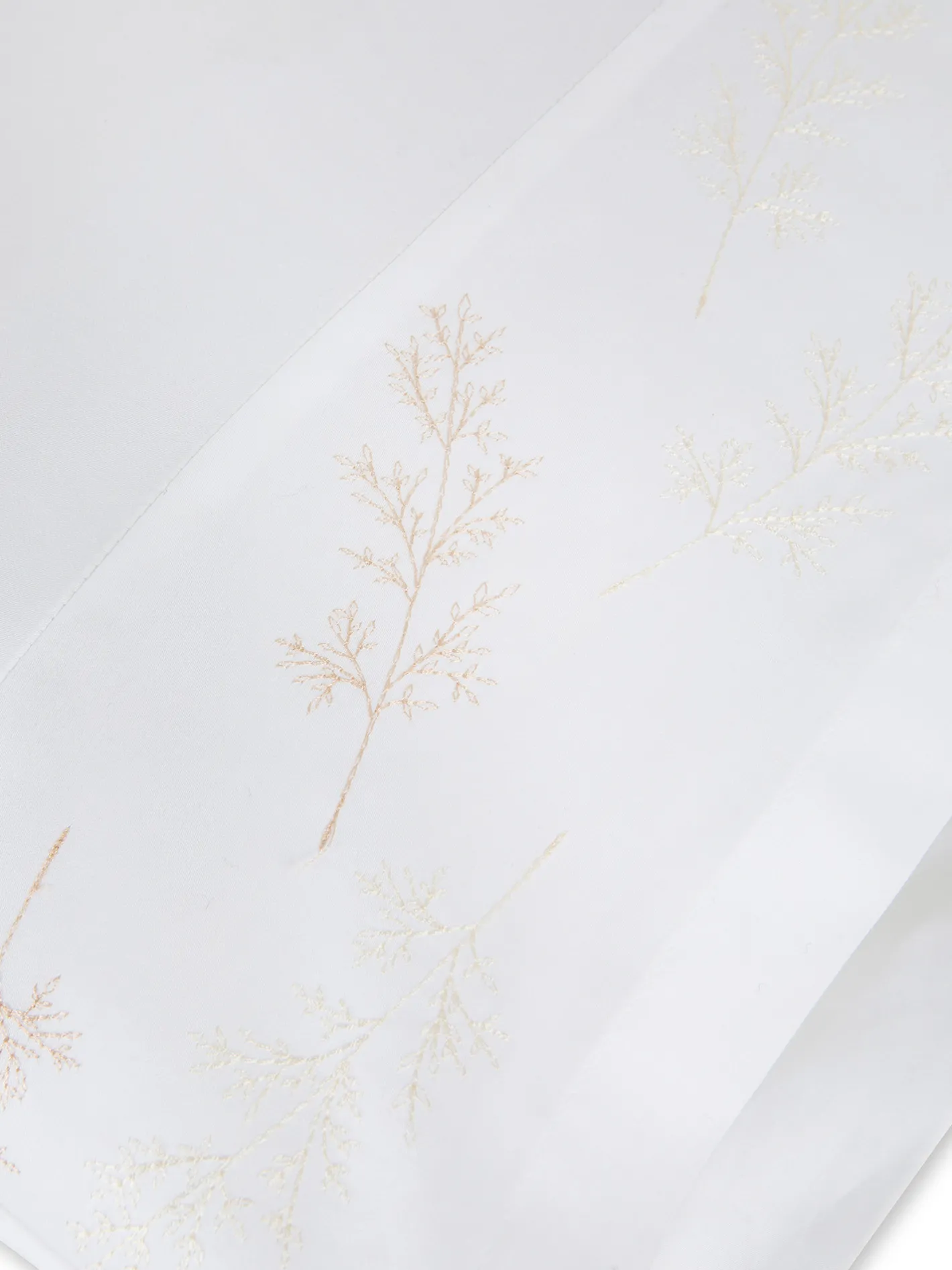 coincasa Biancheria Da Letto|Federe E Copricuscini|Federa ricamata in raso di cotone extra fine Portofino Bianco