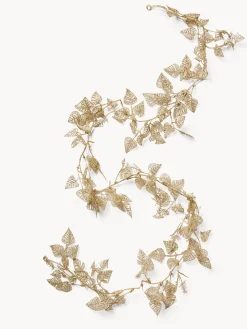 coincasa Altre Decorazioni Natalizie|Festone a fogliele colore champagne Multicolor