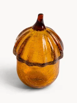coincasa Soprammobili E Orologi|Ghianda in vetro colorato Arancione