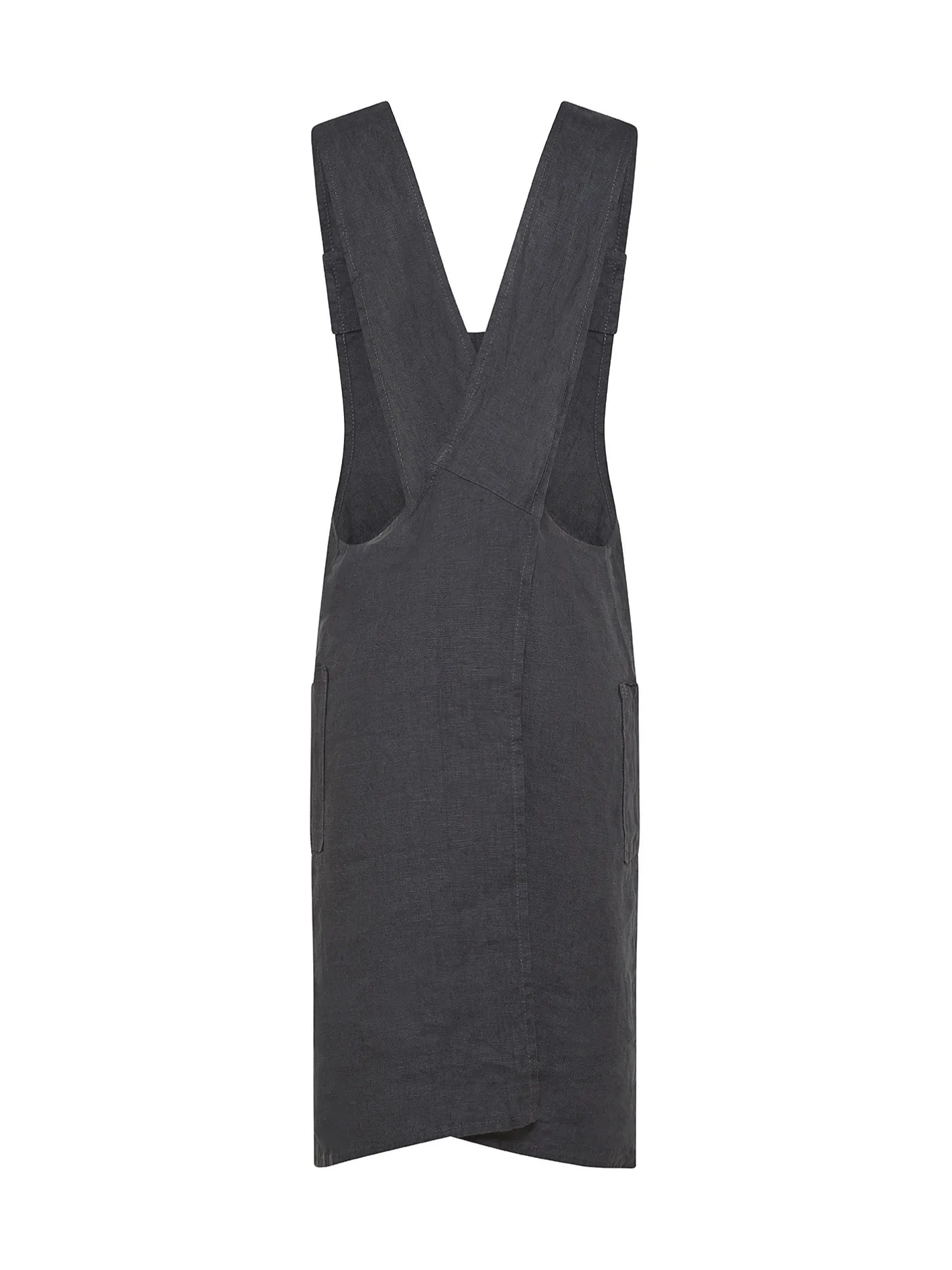 coincasa Grembiuli E Strofinacci|Grembiule da cucina lino lavato tinta unita Grigio scuro