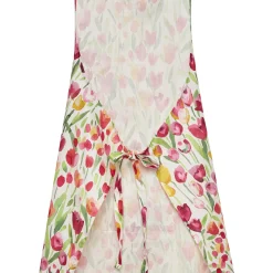 coincasa Grembiuli E Strofinacci|Grembiule da cucina panama di cotone stampa tulipani Multicolor